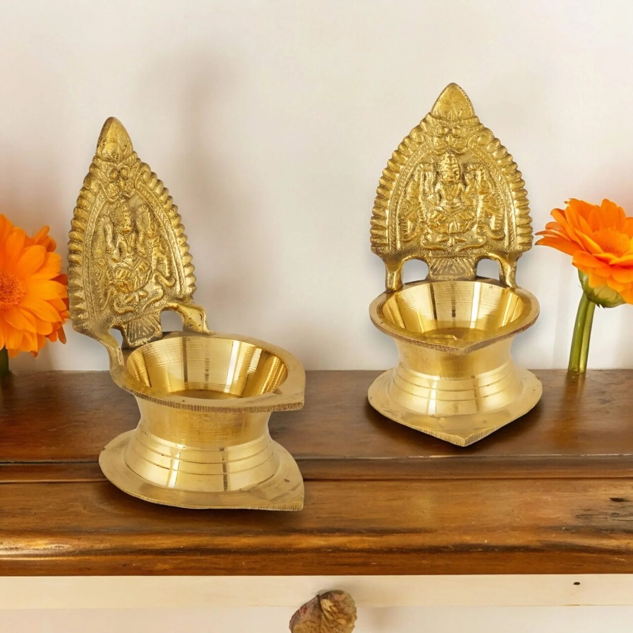 Kamakshi Deepam Brass Diya Kamatchi Vilakku Samai Ashta Lakshmi Oil Lamp Devi Maa Diwali Kamachi Diya Hindu Puja Religious Home Decor Pooja Lamp Indian Housewarming Wedding Return Gift Item